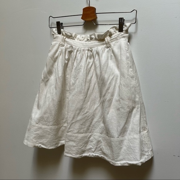 Odille White Paper Bag Skirt - Picture 4 of 11